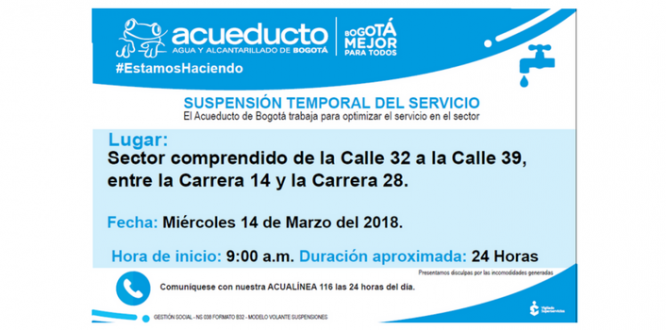Corte agua 14 marzo foto corte agua 14 marzo